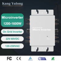 Microinverter 1600W 1400W 1200W Smart App WIFI Monitoring Grid Tie Ip65 WVC Micro Inverter For Solar