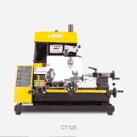CT125 mini lathe drilling and milling machine mini lathe machine tool teaching machine 220V multi-tool lathe machine