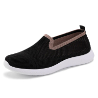 2025 Ready Stock Women's Shoes Autumn New Versatile Soft Sole Slip-On Flats Women's Shoes Breathable