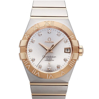 OMEGA 歐米茄 星座系列 同軸擒縱玫瑰金鏈帶腕表(123.25.38.21.52.003)x38mm