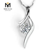Messi Jewelry White Gold 10k 14K 18k Pendant Necklace Jewelry lab grown diamond Necklace Jewelry