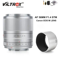 Viltrox Lens 56mm F1.4 EF-M Auto Focus Portrait Large Aperture APS-C for Canon EOS M Mount Cameras Lens M5 M10 M100 M200 M50 M6