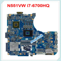 For ASUS N551V N551VW G551V G551VW FX551VW i7-6700HQ CPU Motherboard GTX 960M/GTX950M 100% tested good