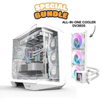 DarkFlash DY470 ATX PC Casing [NO FAN] Putih