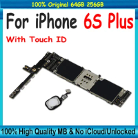 100% Original Unlocked Mainboard For IPhone 6S Plus 5.5inch Motherboard Clean ICloud Plate 16GB / 64GB / 128GB Logic Board
