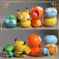 Pokemon Royal Three, Mô Hình Nhân Vật Vui Nhộn, Gk, Pikachu, Sóc, Charmander, Ếch, Dễ Thương, Có Mắt