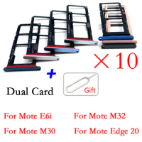 For Motorola Moto E6i E30 E32 Edge 20 Pro Sim Card Tray Holder Adapter Replace For Moto E6i E30 E32 Edge 20 Pro Card Tray + Pin