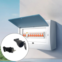 Waterproof Socket Plug Electrial Grounding European Connector With Cover Adapter For Industrial Elec
