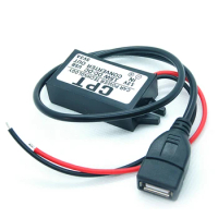 1pcs High Efficiency DC-DC Car Power 12V to 5V 3A 15W Converter Module Micro USB Step Down Output Adapter New