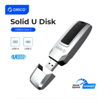ORICO USSD Solid State U Disk 520MB/S Pen Drive Metal USB Flash Drive Type C 1TB 64GB 128GB 256GB Ultra High Speed Pendrives