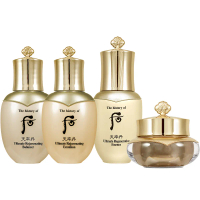 Whoo 后 天率丹皇后保養4件組(天率丹完美奇蹟皇后精華凝露25ml+乳液25ml+精華8ml+霜10ml)(效期2025.06 正貨)