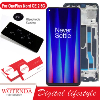 Original AMOLED Display For OnePlus Nord CE 2 5G LCD Touch Screen Digitizer Assembly For 1+ Nord CE2 5G IV2201