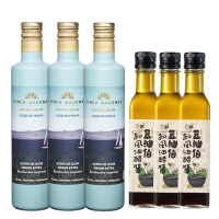 【豆油伯】輕食清爽調味組(巴狄尼絲莊園頂級初榨橄欖油500mlx3+ 和風油醋醬x3)