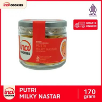 Ina Cookies Putri Milky Nastar Gold Kue Kering Premium (RAPUH) Jar