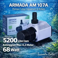 ARMADA AM 107 A Mesin Pompa Celup Filter Aquarium Aquascape Air Terjun Kolam Ikan Gelembung Udara Ok