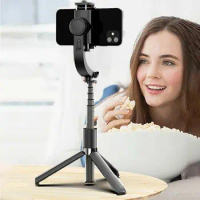 Handheld Gimbal Stabilizer Foldable Extended Selfie Stick Tripod Stand with Bluetooth Remote for Smartphone iPhone HUAWEI Gopro