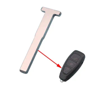 10pcs Blank Uncut Emergency Key Remote Smart Key Blade Fob For Ford focus Fiesta C-Max mondeo Spare key