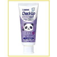 LION 獅王低氟防蛀兒童牙膏葡萄味 CHECK-UP LOW FLUORIDE ANTI-CAVITY KIDS TOOTHPASTE GRAPE FLAVOR 60G