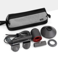 Roadfisher Portable Travel Bag Carry Case Protect Storage Organizer For Dyson Hair Blower Dryer Curler Straightener Curling Rod