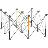 Bora Centipede 4ft x 4ft 9-Strut Work Table, Includes 4 X-Cups, 4 Quick Clamps, Carry Bag, Portable Work Support Sawhorse, CK9S