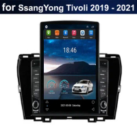 Android 13 For Tesla Style Vertical Screen Car Radio Stereo Multimedia Audio Player For SsangYong Tivoli 2019 2020 2021 to 2035