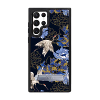 【apbs】Samsung Galaxy S22 Ultra / S22+ / S22 專利軍規防摔立架手機殼(浮世繪牡丹與鶴)