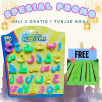 [BELI 2 GRATIS 1 TUNJUK NGAJI] HIJAIYAH Mainan Edukasi Anak Huruf Arab Iqro Hijaiyah Magnet