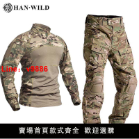 【台灣公司保固】新式迷彩服短袖蛙服男CP暗夜春夏季戰術套裝軍迷CS服女純棉高彈力