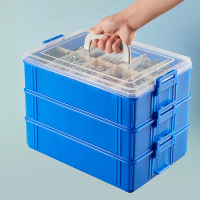3-Layer Multi-Functional Tool Box Storage Box Sealed Plastic Box Portable Convenient Simple Elegant