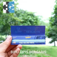 Honeypuff Blue King size slim 110MM - biru tipis bergaris