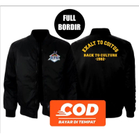 Jaket Bomber XTC BACK TO CULTURE, Desain Full bordir, Bisa custom Desain,Jaket bomber Custom, Jaket