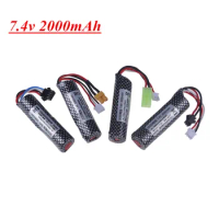7.4V 2000mAh 18350 Li-ion Battery for Electric airsoft Water Toys Gun/Automatic Splatter Ball Rifle Paintball/Airsoft Pistol