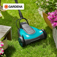 德國進口GARDENA嘉丁拿 手推式電動割草機修剪草坪家用鋰電除草機