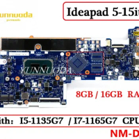 NM-D211 For lenovo ideapad 5-15itl05 Laptop Motherboard with I5-1135G7 I7-1165G7 CPU 8GB 16GB RAM 100% Tested