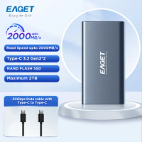 EAGET NVME SSD 1tb External Hard Drive SSD 2tb M.2 SSD NVME 500gb 250gb Portable SSD External hdd Solid State Disk for Laptop
