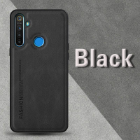 Realme 5 With Fashion PU Leather Phone Cover