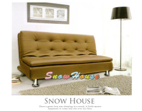 ╭☆雪之屋居家生活館☆╯@AA486-01 美式風格三線護背沙發床(咖啡)/造型沙發/雙人沙發/三人沙發/坐臥床