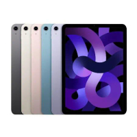 Apple iPad Air 5 64GB LTE 2022 行動網路版-含鋼化玻璃貼+可立式三折皮套