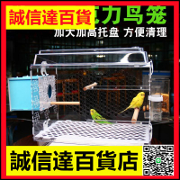 鸚鵡虎皮牡丹別墅亞克力鳥籠子飼養箱孵化箱透明觀賞鳥籠塑料方籠