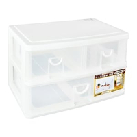 คีย์เวย์ กล่องลิ้นชัก 2 ชั้น 3 ช่อง รุ่น CK553 สีขาว