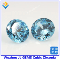 (100pcs/lot) 2.6mm/2.75mm/3mm #21 Blue Cubic Zirconia Stone Baeds/ Round Shape AAAAA Grade CZ Stone Free Shipping