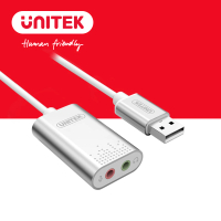 【UNITEK】立體聲USB外接式音效卡(外接式音效卡)