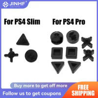 Silicon Rubber Feet Plastic Button Screw Cap Cover Set Replacement for PS4 slim/PS4 Pro Game Accessories