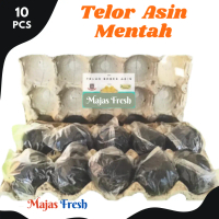 TELOR ASIN MENTAH Hitam Segar - Telur Bebek Asin Mentah Fresh | 10 Butir [ Harga Per PACK ]