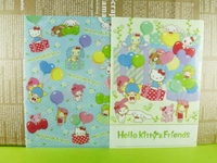 【震撼精品百貨】Hello Kitty 凱蒂貓 2入文件夾 Mix藍【共1款】 震撼日式精品百貨