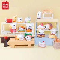 MINISO Maltese Afternoon Tea Series Blind Box Kawaii Model Anime Desktop Decoration Mini Ornament Children's Toy Birthday Gift