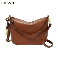 送禮首選★FOSSIL JOLIE 肩背/斜背兩用水餃包-咖啡 ZB7716200【美國時尚品牌】 附防塵袋+提袋【全館滿額折價★跨店APP下單最高20%點數回饋】