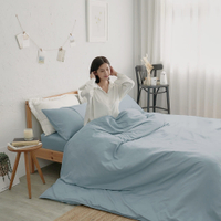 BUHO 天絲™萊賽爾3.5尺單人床包(不含枕套被套)(月白藍)