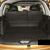 luxury fiber leather car trunk mat for nissan terra 2018 2019 2020 car accessories