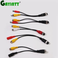 GAYINTT 4Pin Aviation Head Male/Female to RCA AV/Female DC Multiple Cable Plug Adapter Converter For Car Rear Camera Monitor